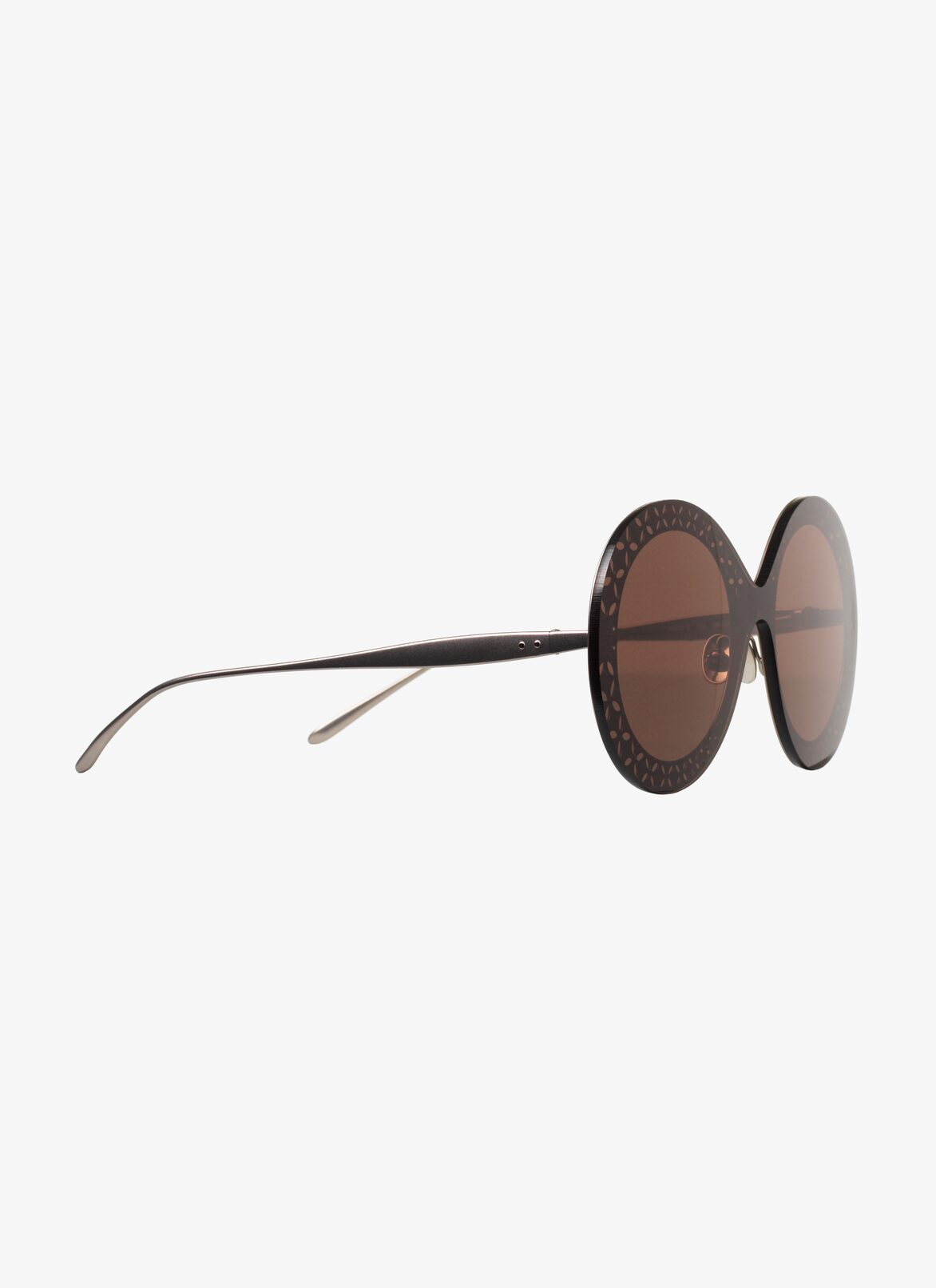 GLASSES SILVER/BLACK ALAÏA RUTHENIUM-RUTHENIUM-BROWN  GLASSES SILVER/BLACK
